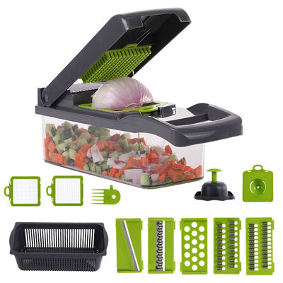 Green/Grey Kitchen Tools Multifunctional Vegetable Cutter for 2023 Fruit Vegetable Gadgets