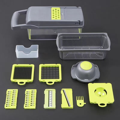 Green/Grey Kitchen Tools Multifunctional Vegetable Cutter for 2023 Fruit Vegetable Gadgets