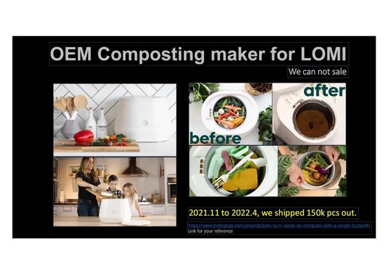 Best Electric Waste Food Recycling Machine Composting for Home Metal Grinding Chamber