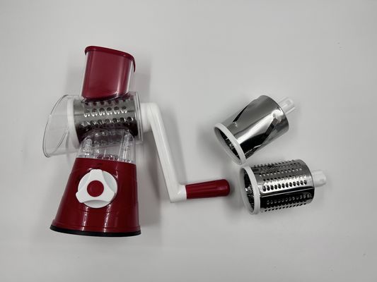 Manual Rotary Cheese Grater Round Tumbling Box Shredder Drum for Shredding Vegetables