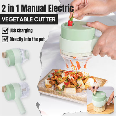 Europe Portable 4 in 1 Vegetable Cutter Set Smart Gadget Electric Slicer Kitchen Chopper