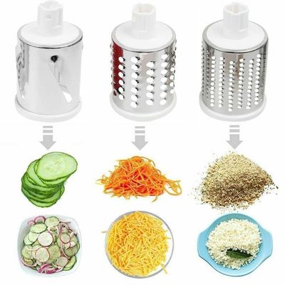 Upgrade Your Kitchen with this Manual Rotary Cheese Grater Round Tumbling Box Shredder