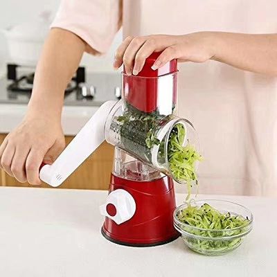 Upgrade Your Kitchen with this Manual Rotary Cheese Grater Round Tumbling Box Shredder