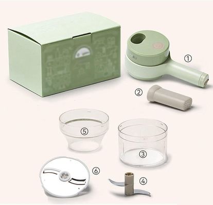 ABS PP PC Stainless Steel Kitchen Chopper Europe Portable 4 in 1 Vegetable Cutter Set