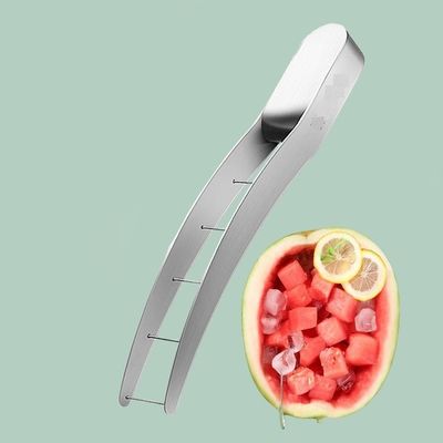 Watermelon Slicer Cutter All-in-One 304 Stainless Steel Watermelon Tongs and Corer Set