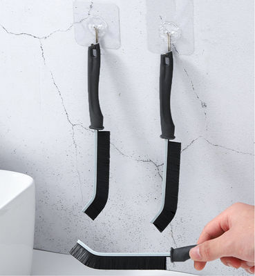 Black Hard-Bristled Crevice Cleaning Brush for Deep Cleaning of Hard-to-Reach Corners