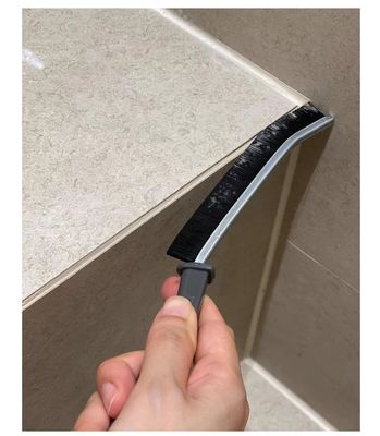Black Hard-Bristled Crevice Cleaning Brush for Deep Cleaning of Hard-to-Reach Corners