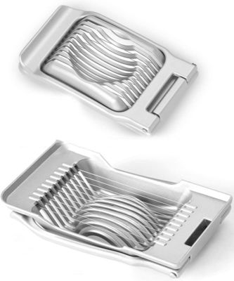 Stainless Steel Egg Slicer for Perfectly Sliced Boiled Eggs and Juicy Strawberries