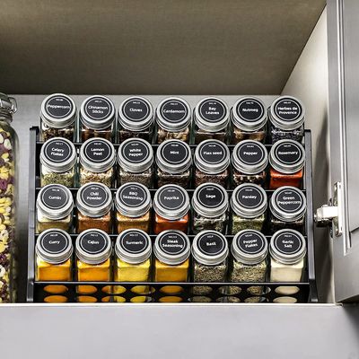4 Layers Wire Iron Mesh Spice Jar Rack for Kitchen Organization Rack Size 30*9.8*23.3cm