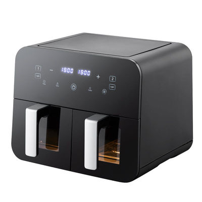 9L Touch Screen Double Air Fryer Electric Deep Fryer Smart Rack Without Oil Household