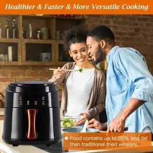 6L 3L Touch Screen Double Air Fryer Electric Deep Fryer Oven Smart Rack Without Oil Air Fryer Plastic