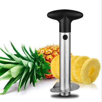Black Manual Stainless Steel Fruit Slicer with Sharp Blade and Detachable Handle