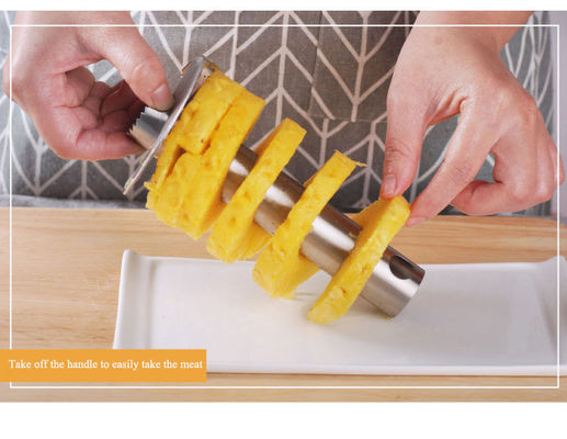Black Manual Stainless Steel Fruit Slicer with Sharp Blade and Detachable Handle