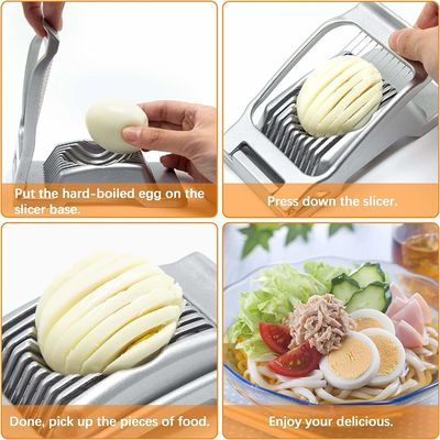 Egg Slicing Stainless Steel Wire Egg Slicer for Boiled Egg Cutter Dishwasher Safe