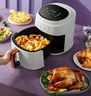 Commercial The 8l Stainless Steel Liner Custom Silver Crest Air Fryers for Cooking