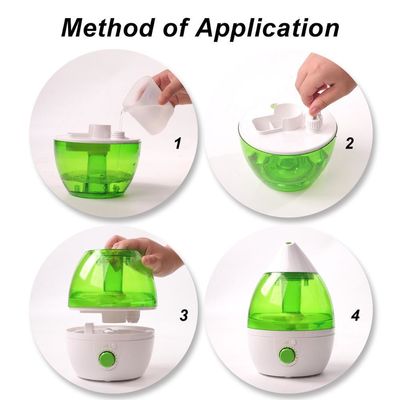 Silent 1.0-2.5L Capacity Humidifier for Home and Baby Room Water Shortage Protection