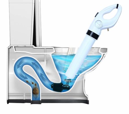ABS Rubber Toilet Plunger for 930g Drain Unblocker and High Pressure Air Blaster