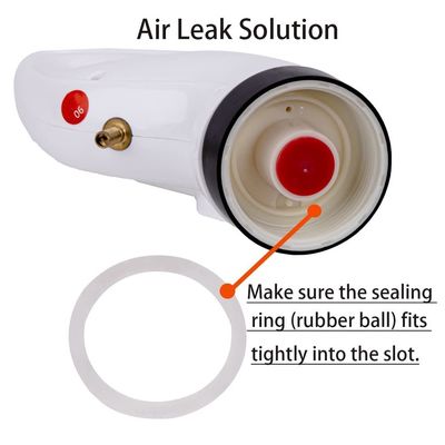 ABS Rubber Toilet Plunger for 930g Drain Unblocker and High Pressure Air Blaster