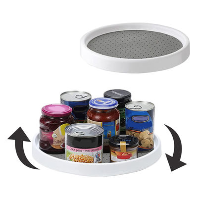 Plastic Kitchen Turntable Organizer for Spice Items and Fruit Placement Standing Type