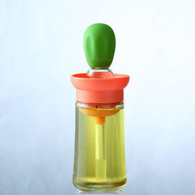 Sustainable Kitchen Oil Dispenser Bottle With Scale and Silicone Grill Brush for Home