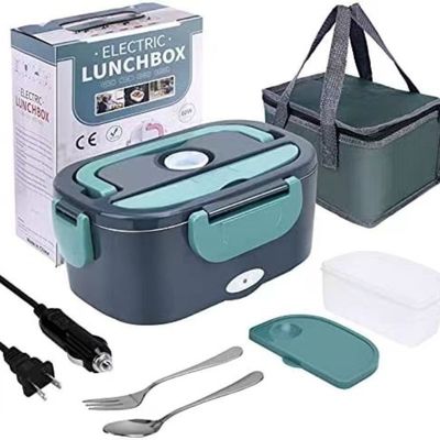 1.5L Capacity Stainless Steel Electric Food Warmer Lunch Box For Your On-the-Go Meals