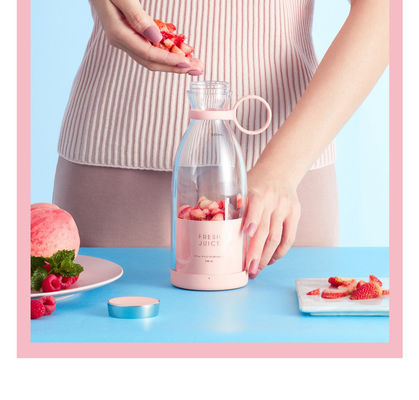 NO App-Controlled Mini Juicer Cup Plastic USB Portable Blender for Shakes and Smoothies