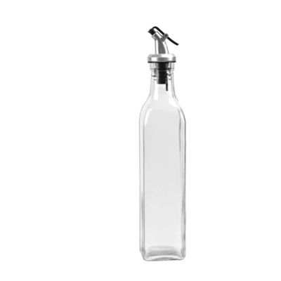 Square Calcium Na Glass Vinegar Olive Oil Dispenser Bottle with Nozzle The Ultimate Kitchen Essential