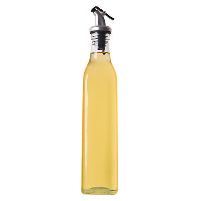 Square Calcium Na Glass Vinegar Olive Oil Dispenser Bottle with Nozzle The Ultimate Kitchen Essential