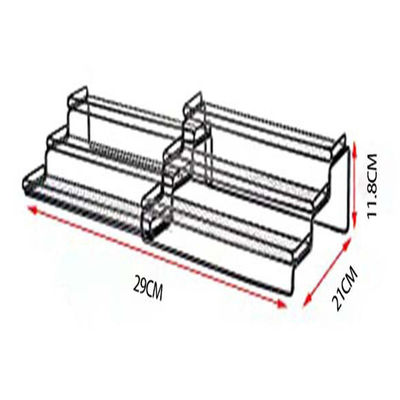 Standing Type Kitchen Bathroom Living Room Countertop 3 Layers Retractable Spice Rack