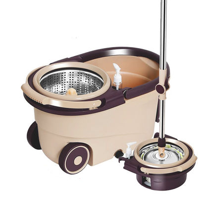 360 Degree Rotating Microfiber Spinning Mop and Bucket Set for Adjustable Cleaning