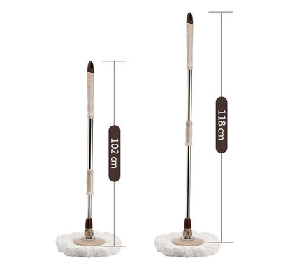 360 Degree Rotating Microfiber Spinning Mop and Bucket Set for Adjustable Cleaning