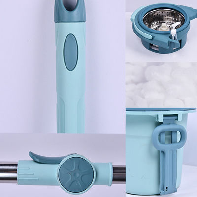 360 Degree Rotating Microfiber Spinning Mop and Bucket Set for Adjustable Cleaning