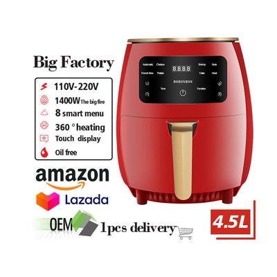 One Touch Digital Control Air Fryer No Oil Needed Perfect for Party Plastic Home-appliance