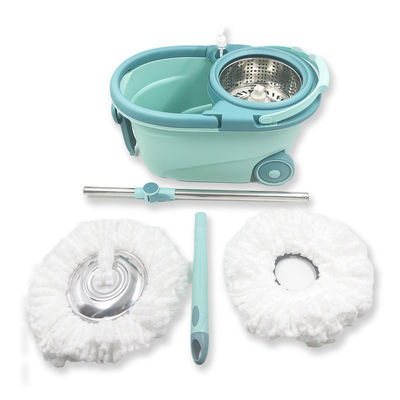 360 Degree Rotating Microfiber Spinning Mop and Bucket Set for Adjustable Cleaning