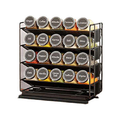 Practical 4 Layer Pull Out Spice Organizer for Cabinets and Kitchen Organization