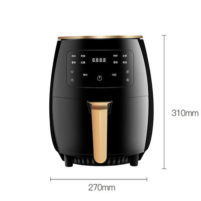 Customized 1400W 6L Capacity Multi-Functional Air Fryer Pot for Making Frying Food
