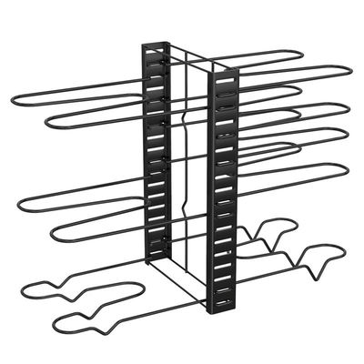 Adjustable Kitchen Cabinet Pot and Pan Organizer 8 Tier Rack with 3 DIY Methods