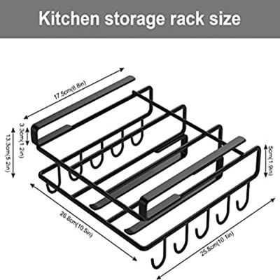Stainless Steel Kitchen Storage Holders Racks Custom Logo Design Wall Cabinet Display