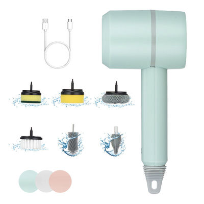 Electric Sink Brush 6 in 1 Handheld Bathtub Brush for Bathroom and Kitchen Cleaning