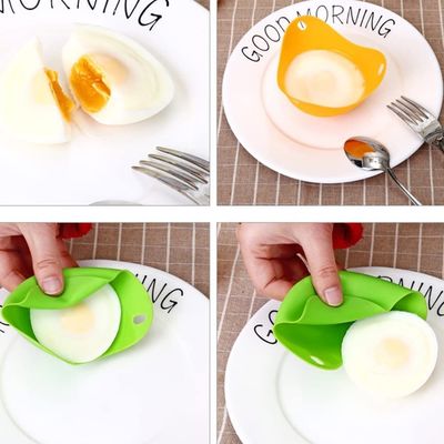 Silicone Egg Poaching Cups for Microwave Pot Cookware Sample Free sample Egg Tools
