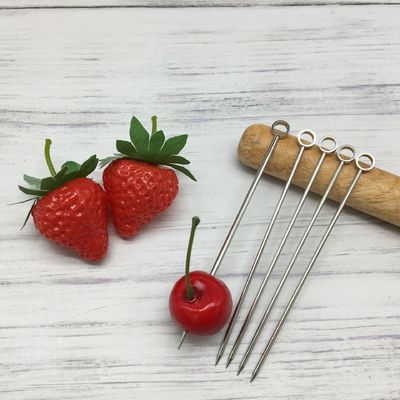 304 Stainless Steel Cocktail Pins Swizzle Stick for Reusable Small Paddles Custom Pins