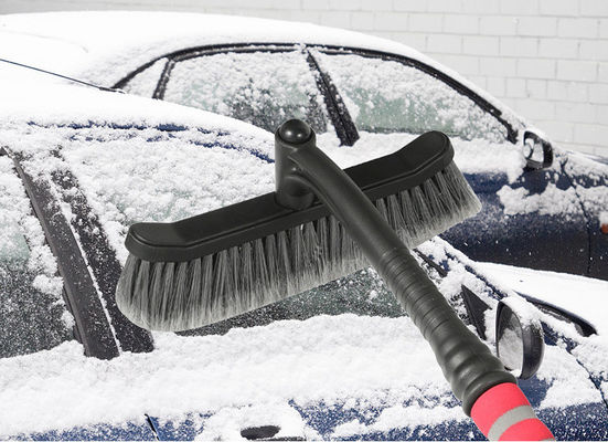 Detachable Car Window Snow Ice Scraper Brush with Foam Grip and Pivoting Head Sample