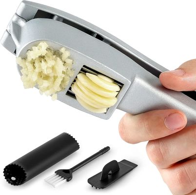 Free sample 2 in 1 Manual Garlic Press Mincer Kitchen Garlic Chopper Slicer Portable Garlic Grinding Crusher Masher Maker Vegetable Tools