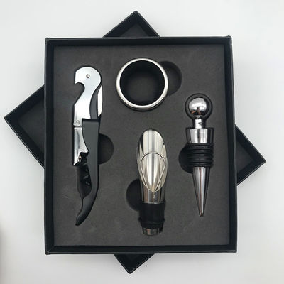 Stainless Steel Red Seahorse Knife Gift Box Bar Tools Type Corkscrew Wine Opener Set