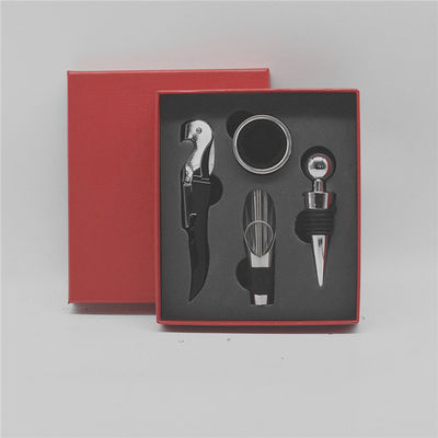 Stainless Steel Red Seahorse Knife Gift Box Bar Tools Type Corkscrew Wine Opener Set