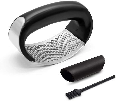 Custom Logo Fruit Vegetable Tools Stainless Steel Garlic Press Chopper Kitchen Gadget Tool