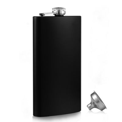 Leather Covered Stainless Steel Wine Flask for Men 8oz Outdoor Hip Flask Product size 93*122mm