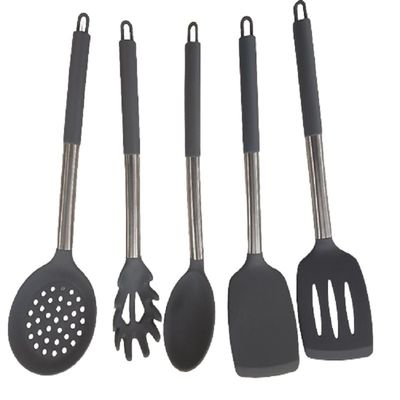 Stocked Silicone Non-stick Spoon for Frying Fish Leak Spatula Household Cookware Set