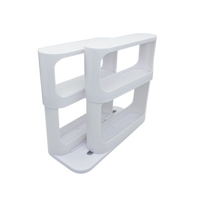 Convenient Rotation 2 Tier Rotating Spice Rack for Pull Out Kitchen Cabinet Storage