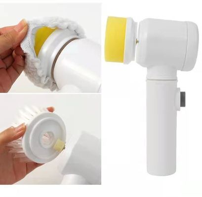 Electric Cleaning Brush White 138G USB Rechargeable for Kitchen Bathtub Tile Cleaning
